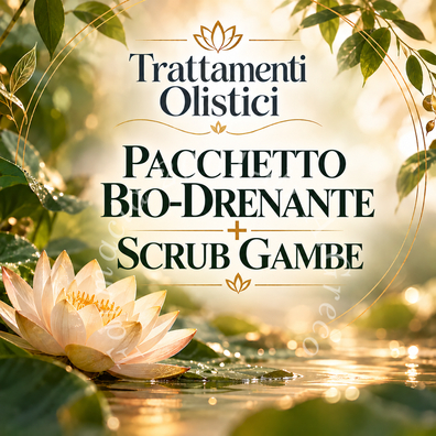 Trattamenti Olistici - Pacchetto Bio-Drenante + Scrub Gambe (3 sedute da 1 ora + 3 sedute scrub da 15 minuti)